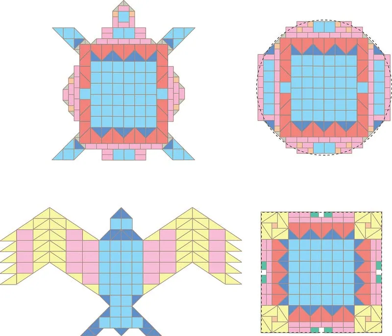 Fire altars of different shapes