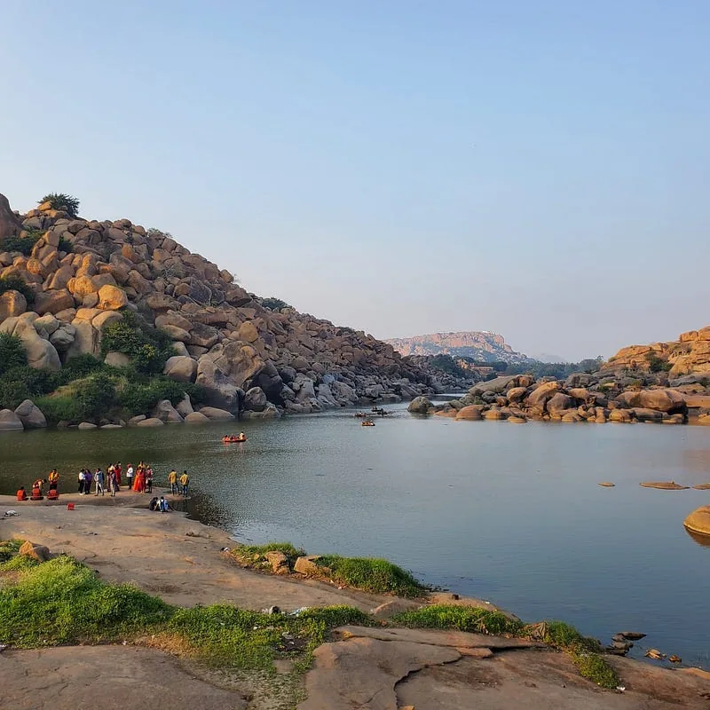 Tungabhadra, On one side of the city